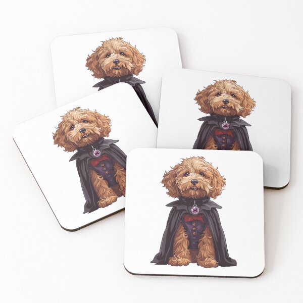 Item preview, Halloween Golden Doodle Dracula designed and sold by RetroPrints.