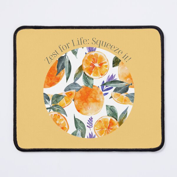 Item preview, Zest for Life: Squeeze it! Oranges Watercolor Design designed and sold by adriaquart.