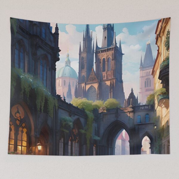 Item preview, Prague Skyline: Towers, Bridges, and History designed and sold by GrizzlyCollective.