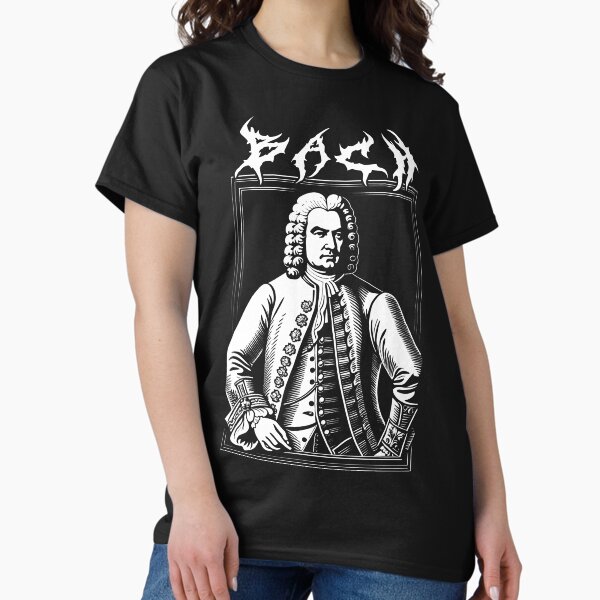 Aperçu de l'œuvre Johann Sebastian Bach Design Métal Noir créée et vendue par DreamCraze.