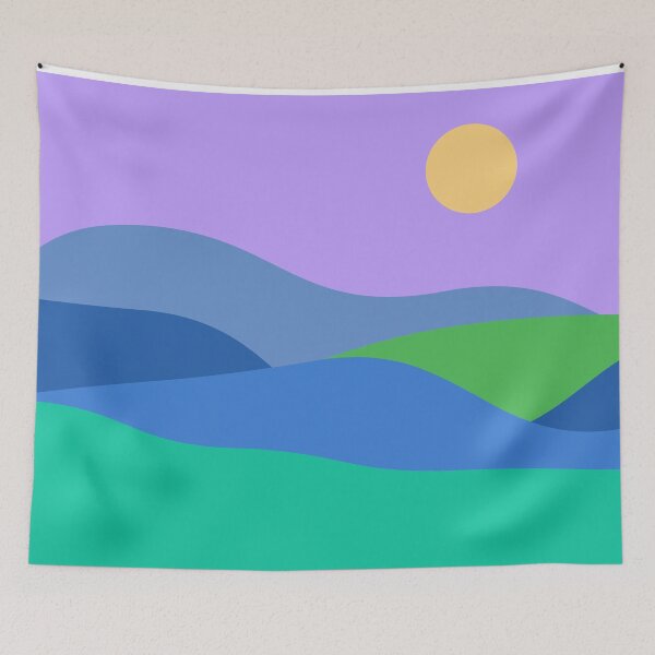 Item preview, Texas Bluebonnet Hills Boho Landscape  designed and sold by julyperson.