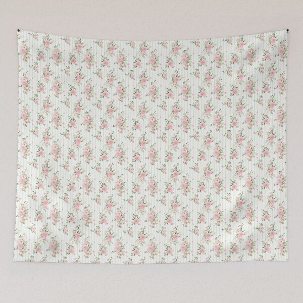 Item preview, Shabby Pink Roses Cottagecore Pattern designed and sold by LouieVanille.