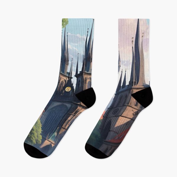 Item preview, Glorious Spires of Prague: Sunset Splendor designed and sold by GrizzlyCollective.