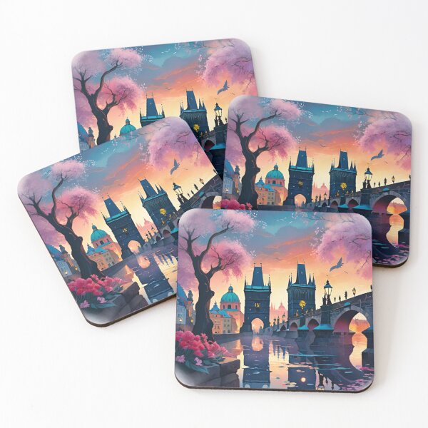 Item preview, Floral Splendor: Charles Bridge Over the River designed and sold by GrizzlyCollective.