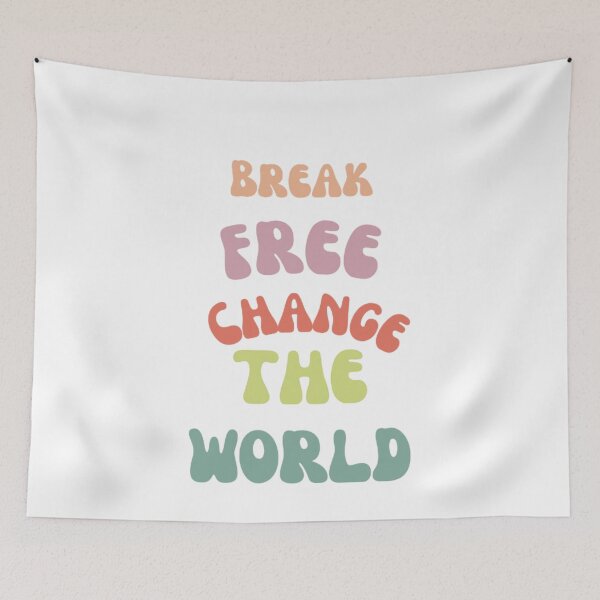 Item preview, "Break Free, Change the World T-Shirt | Inspirational Graphic Tee" designed and sold by NorthStar-Shop.