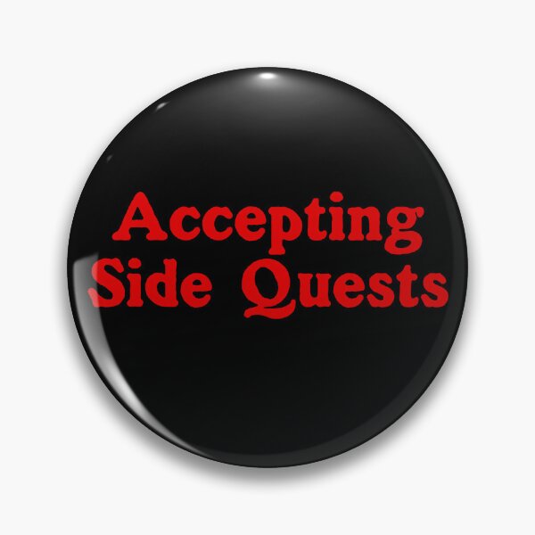 Item preview, Accepting Side Quests (text red) designed and sold by Chubuter.