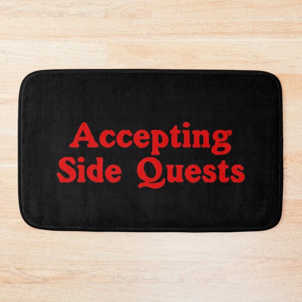 Item preview, Accepting Side Quests (text red) designed and sold by Chubuter.