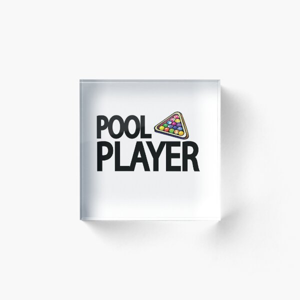 Pool Player Acrylic Block