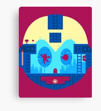 Retro Game Robot Canvas Print