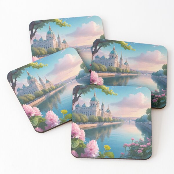 Item preview, Riverside Splendor: Vienna’s Danube & Belvedere Palace designed and sold by GrizzlyCollective.