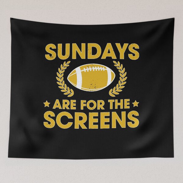Item preview, Funny Sundays are for the Screens Fantasy Football designed and sold by elderberry.