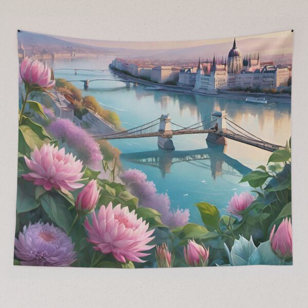 Item preview, Budapest’s Danube Vista: Iconic Waterway & Landmark designed and sold by GrizzlyCollective.