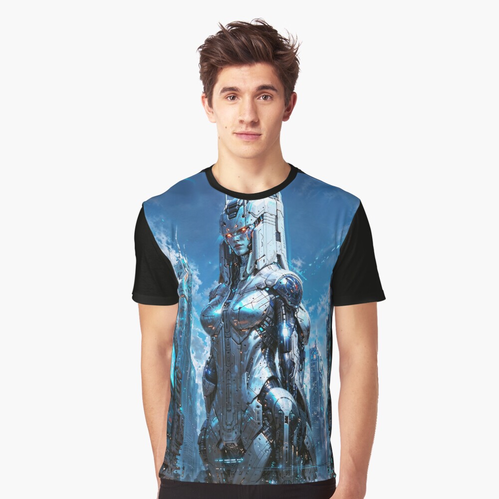 Terrorist Attack On The Debinous Cybernetic Tower AI Concept Art by Xzendor7 - An Astonishing Structure 3 Terrorist Attack On The Debinous Cybernetic Tower Captivating AI Concept Art by Xzendor7 Sci-Fi Art Print Graphic T-Shirt