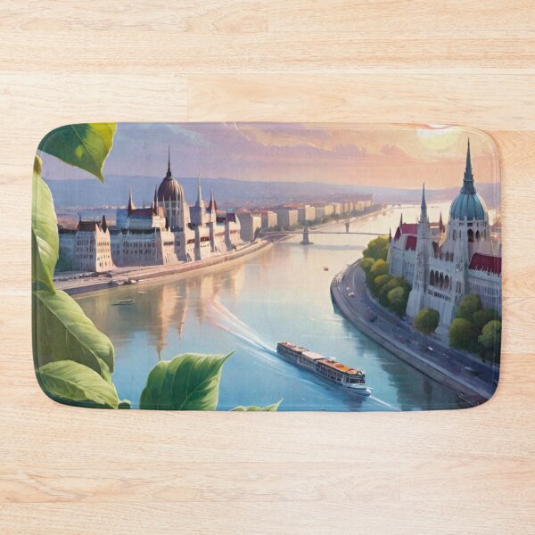 Item preview, Sunset Serenity: Danube’s Glow in Budapest designed and sold by GrizzlyCollective.