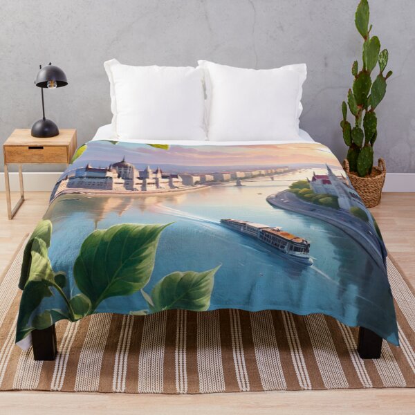 Item preview, Sunset Serenity: Danube’s Glow in Budapest designed and sold by GrizzlyCollective.