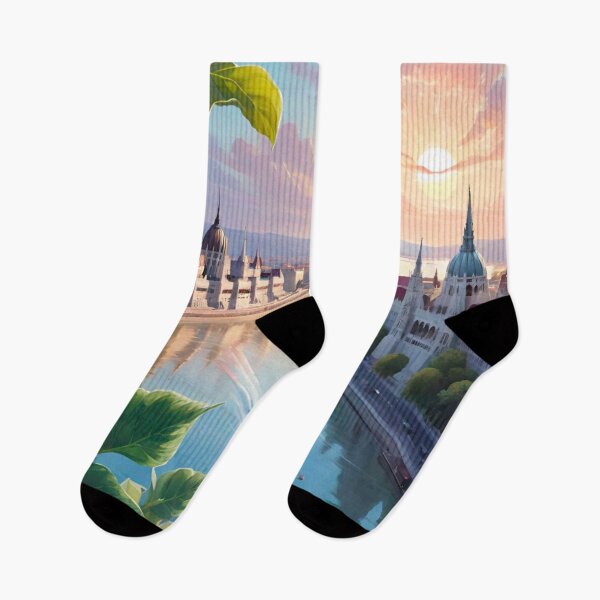 Item preview, Sunset Serenity: Danube’s Glow in Budapest designed and sold by GrizzlyCollective.