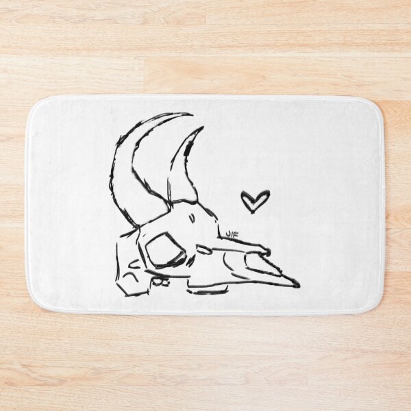 Item preview, #074 Gazelle Skull - Sketch Outline - Black on White designed and sold by Jasmine Froley.