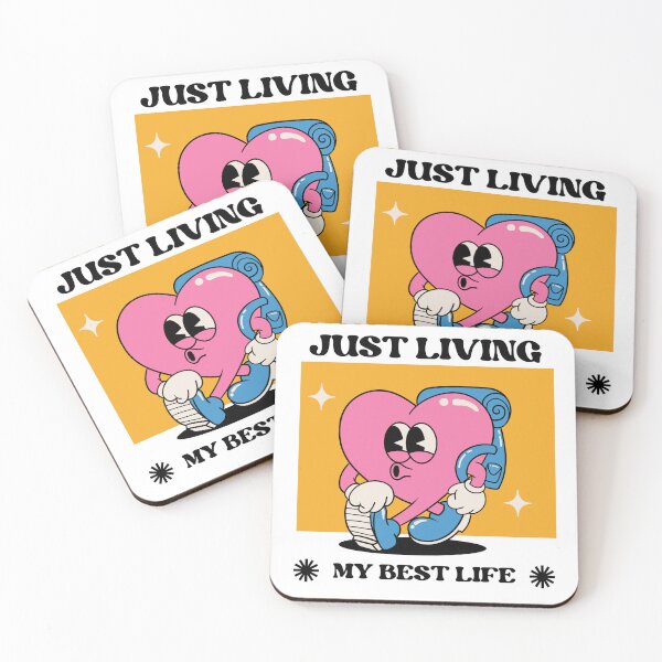 Item preview, Just living T shirt heart shape designed and sold by Cristinavallejo.