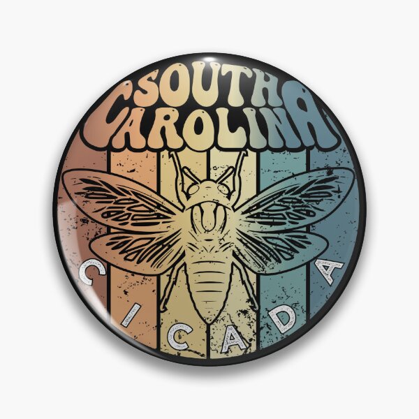 Item preview, Retro South Carolina 2024 Vintage Cicada Summer Swarm, Vintage  Cicada designed and sold by ArtByKatti.