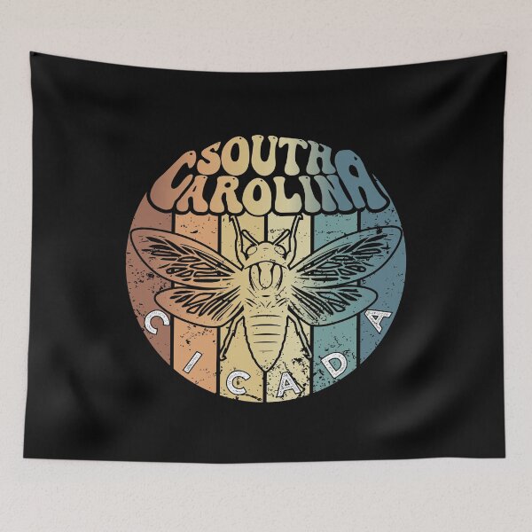 Item preview, Retro South Carolina 2024 Vintage Cicada Summer Swarm, Vintage  Cicada designed and sold by ArtByKatti.