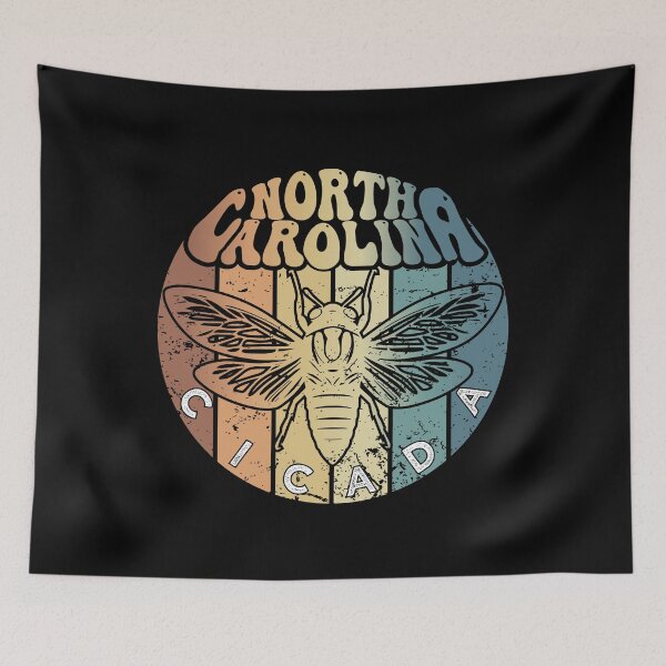 Item preview, Retro North Carolina 2024 Cicada Summer Swarm, Vintage  Cicada designed and sold by ArtByKatti.