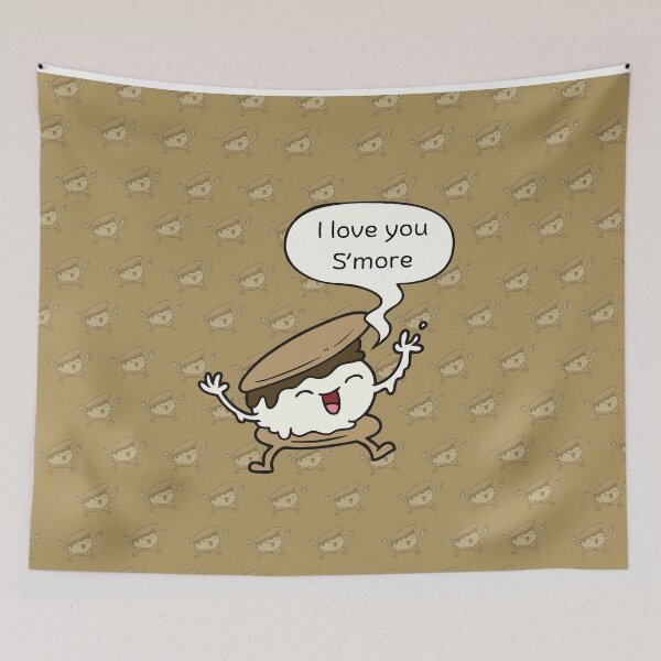 Item preview, I Love You S'more Cute Smores Marshmallow Talking  designed and sold by julyperson.