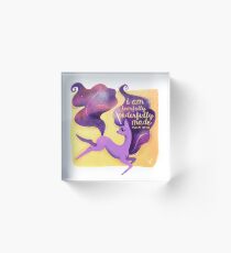 Prayer Pony Wonderfully Made Galaxy Acrylic Block