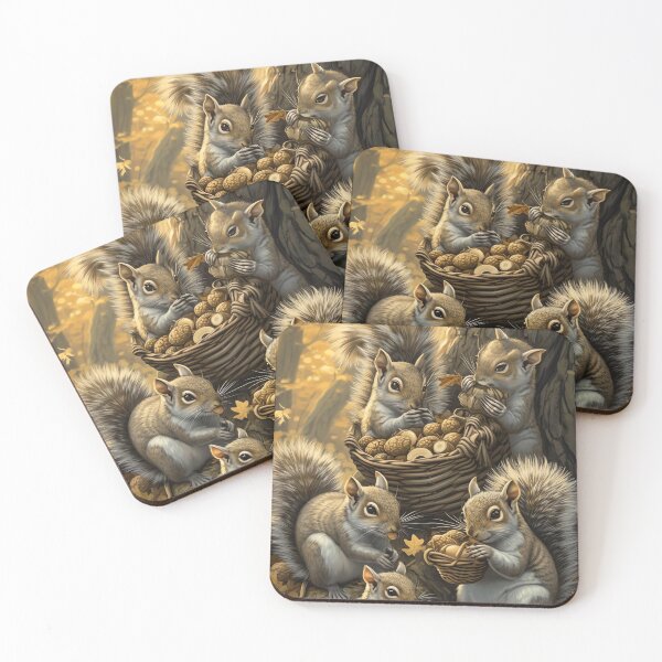 Item preview, Nutty Squirrel Harvest designed and sold by cute-animals99.