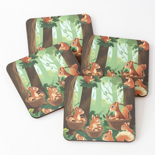 Item preview, Acorn Harvest Fun designed and sold by cute-animals99.