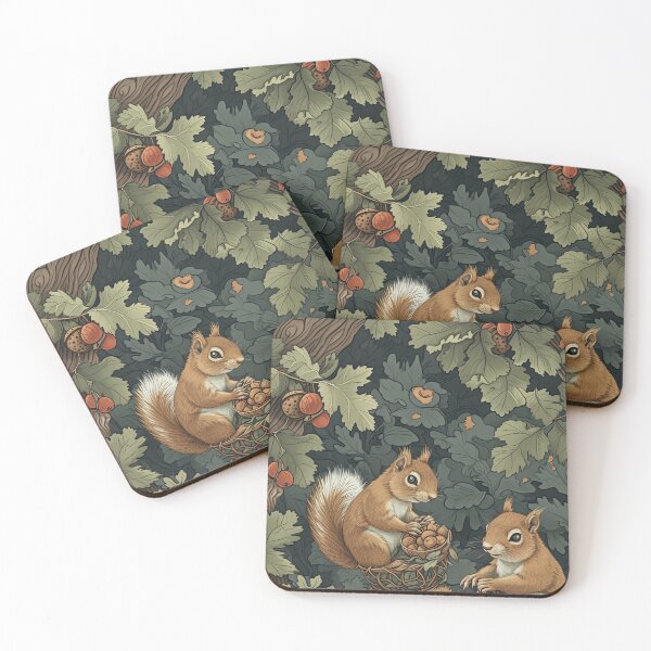 Item preview, Festive Squirrel Gathering designed and sold by cute-animals99.