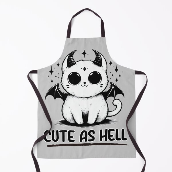 Item preview, Cute As Hell Evil Devil Kitty Cat designed and sold by 66sideddice.