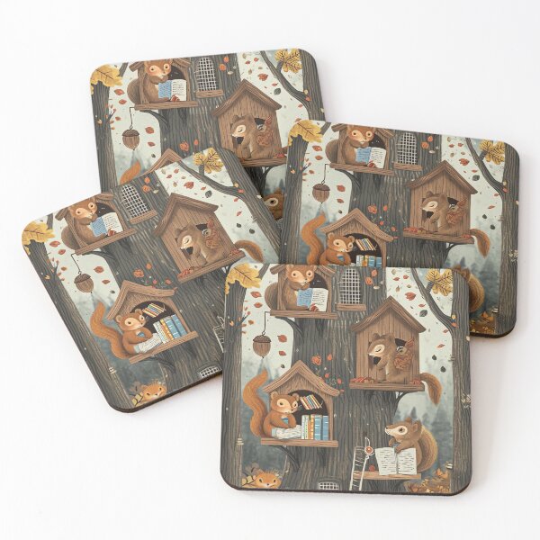 Item preview, Autumn Forest School designed and sold by cute-animals99.