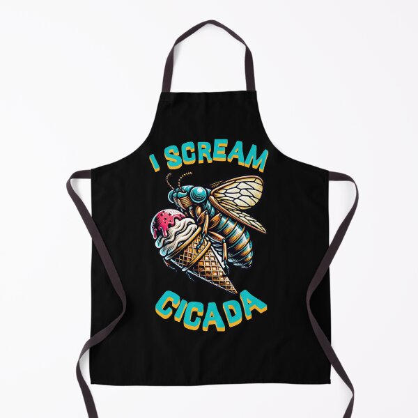 Item preview, Funny I Scream Cicada with an Ice Cream designed and sold by PG Illustration.
