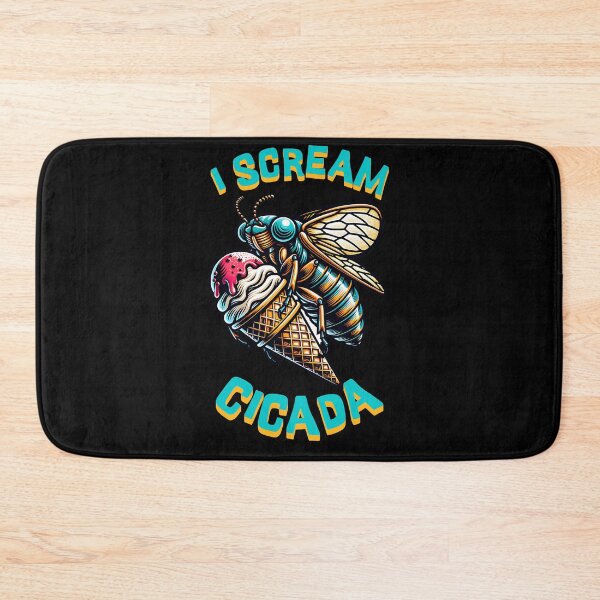 Item preview, Funny I Scream Cicada with an Ice Cream designed and sold by PG Illustration.