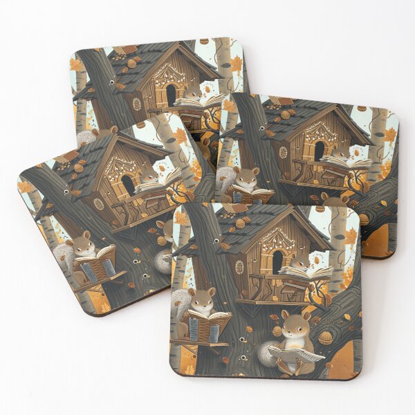 Item preview, Autumn Squirrel School designed and sold by cute-animals99.