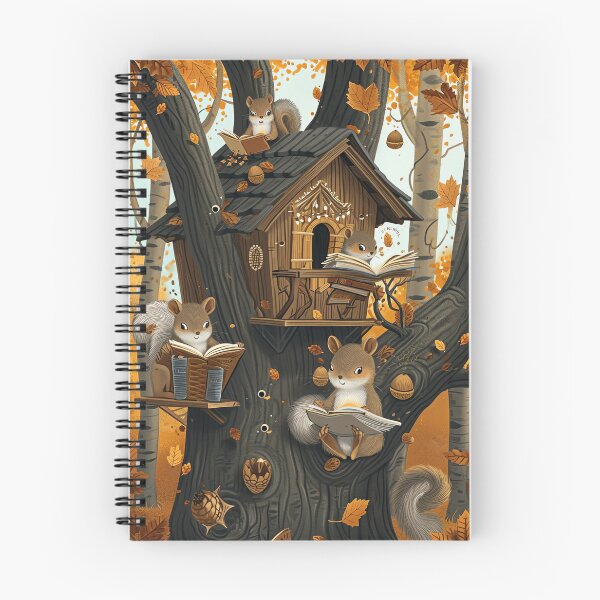 Item preview, Autumn Squirrel School designed and sold by cute-animals99.