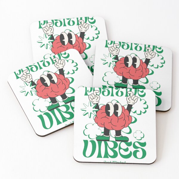 Item preview, Positive vibes, retro, brain designed and sold by Cristinavallejo.