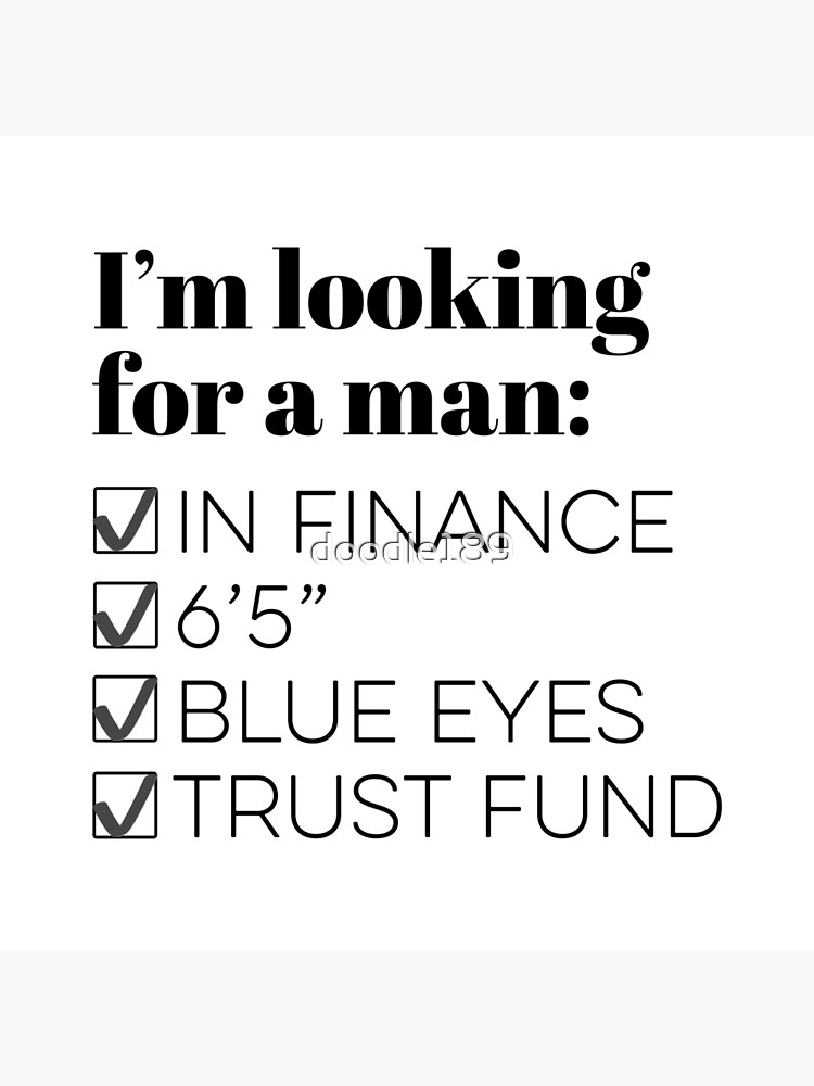 I’m looking for a man in finance Tiktok song