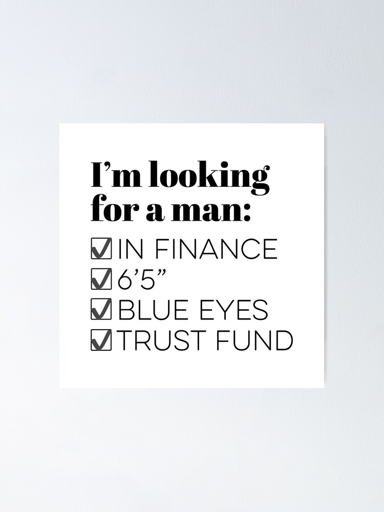 I’m looking for a man in finance Tiktok song