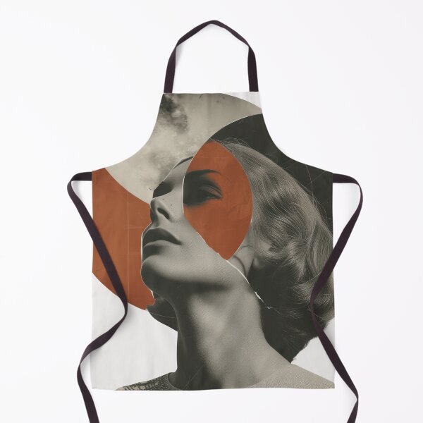 Item preview, Abstract Fine Art Collage portrait - Modern Vintage Minimal Gift designed and sold by InkyGenies.