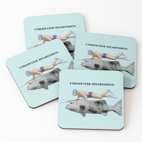 Item preview, Vintage Freediving Spearfishing Diver with a Fish URM designed and sold by urmaddad.