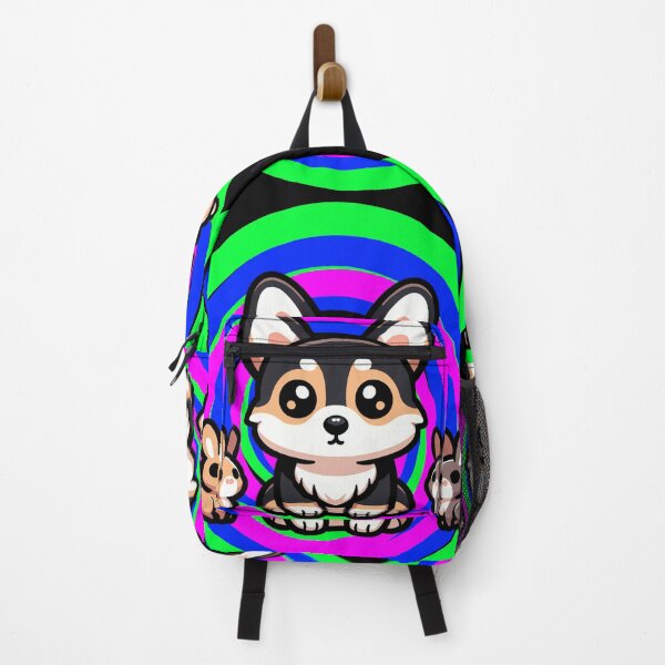 Item preview, Trippy Tricolor Corgi designed and sold by Zelda's Garden.
