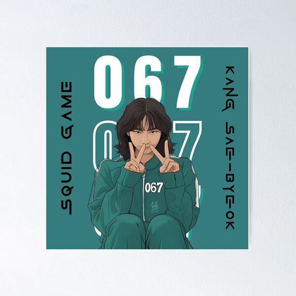 Item preview, Squid Game - Player 067 Kang Sae-byeok designed and sold by Trendjoy.