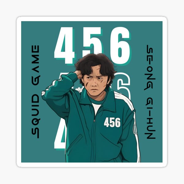 Item preview, Squid Game - Player 456 Seong Gi-hun designed and sold by Trendjoy.
