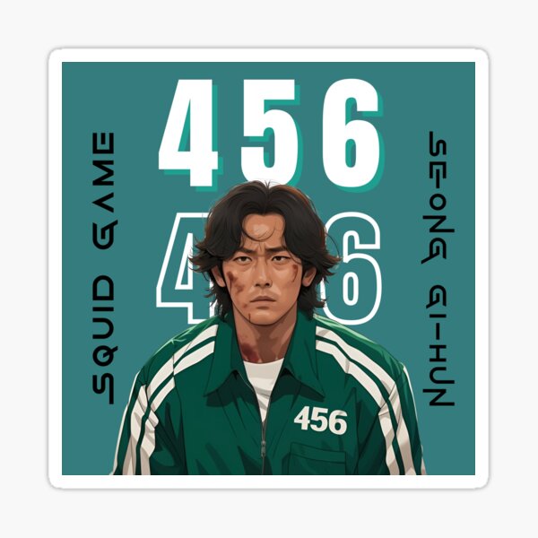 Item preview, Squid Game - Player 456 Seong Gi-hun designed and sold by Trendjoy.