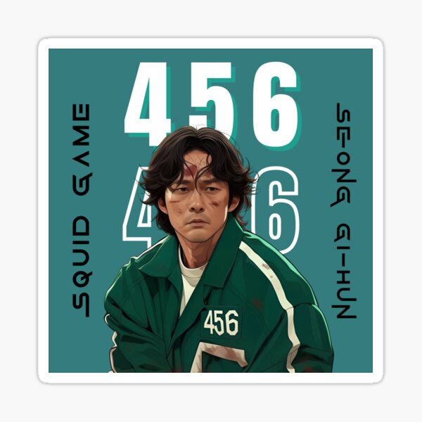 Item preview, Squid Game - Player 456 Seong Gi-hun designed and sold by Trendjoy.
