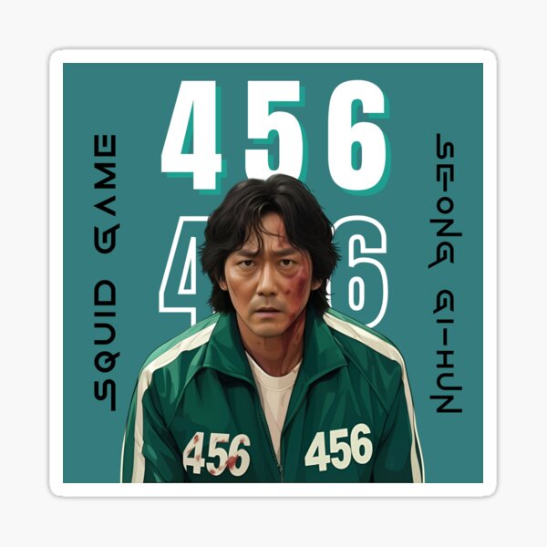 Item preview, Squid Game - Player 456 Seong Gi-hun designed and sold by Trendjoy.