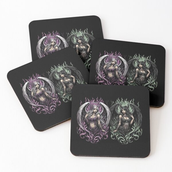 Item preview, Angel & Demon Girls designed and sold by GhostMachine13.