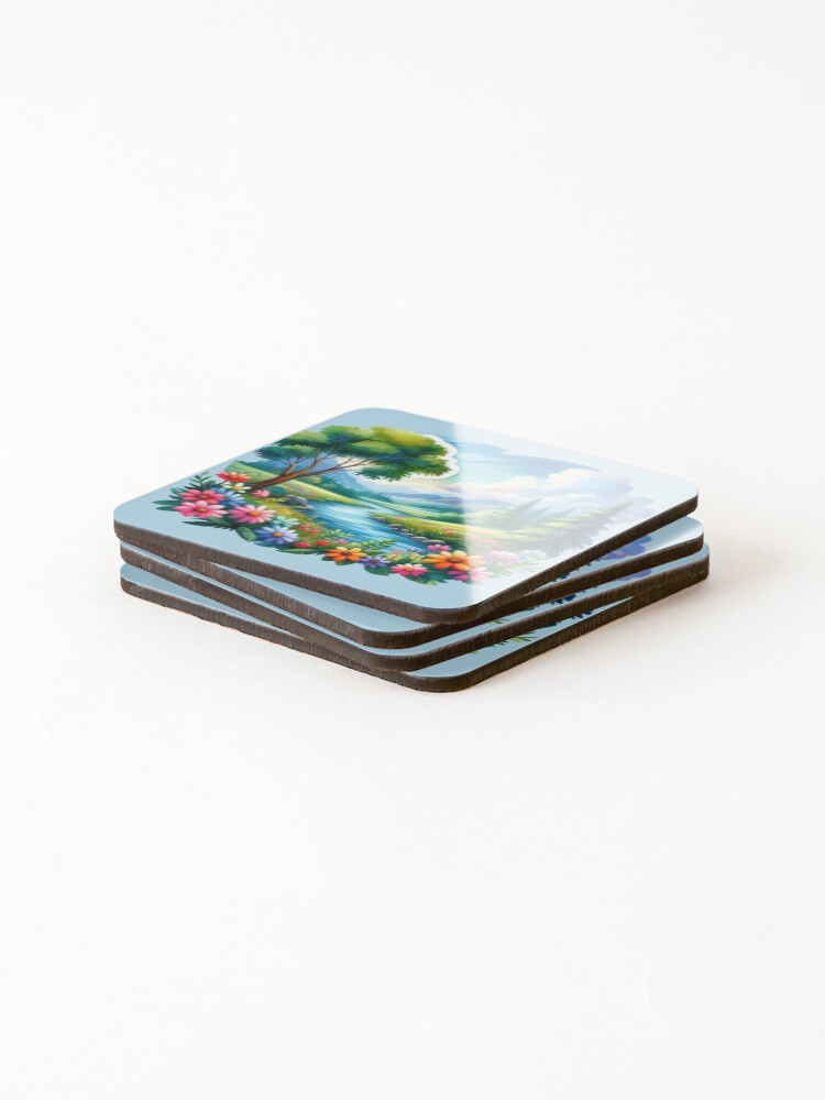 Thumbnail 4 of 5, Coasters (Set of 4), Spring Time designed and sold by FineArtsPro.