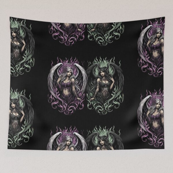 Item preview, Angel & Demon Girls designed and sold by GhostMachine13.
